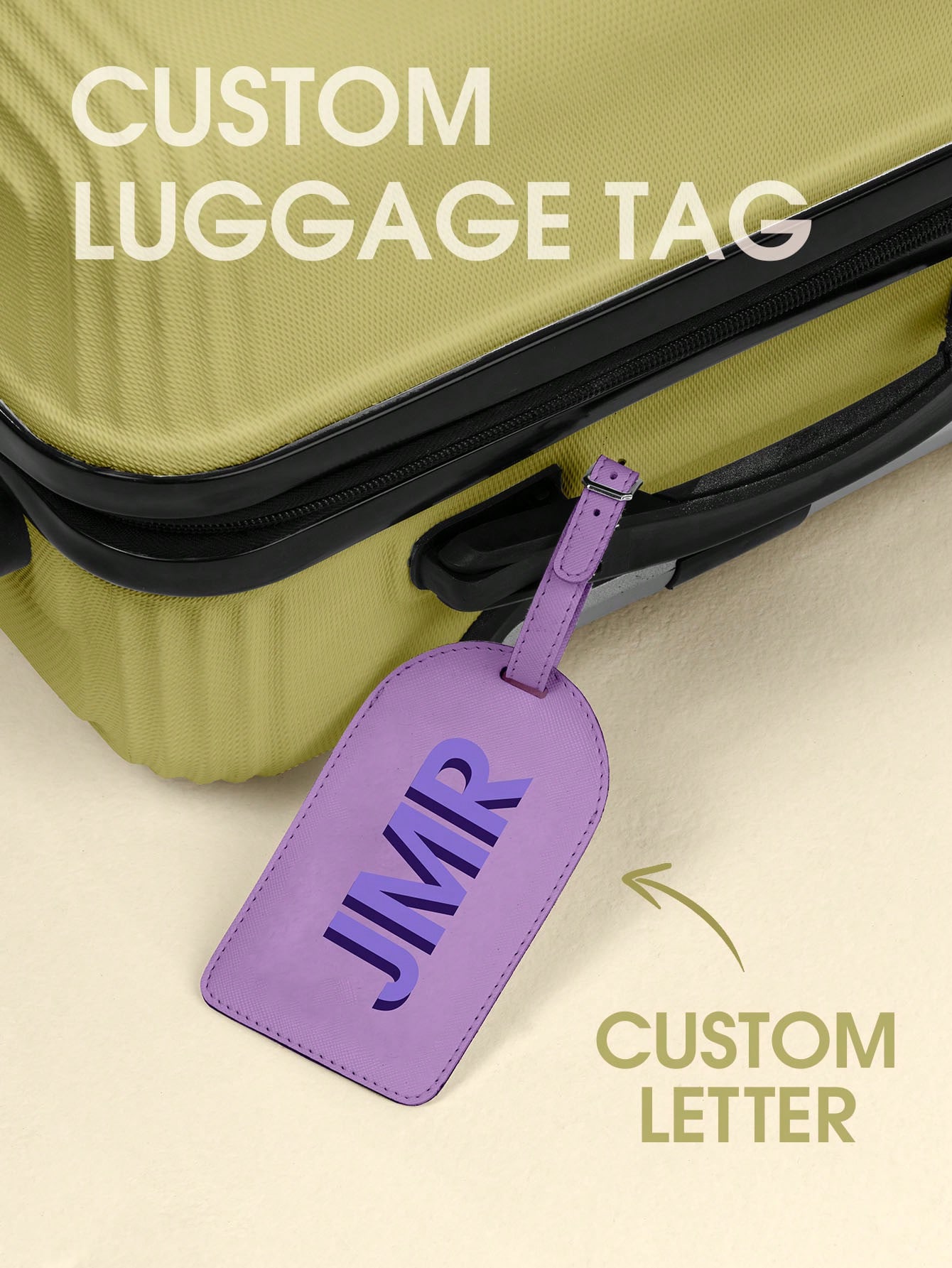 Travel Accessories Bag - بطاقة أمتعة مخصصة بالأحرف الأولى، علامة