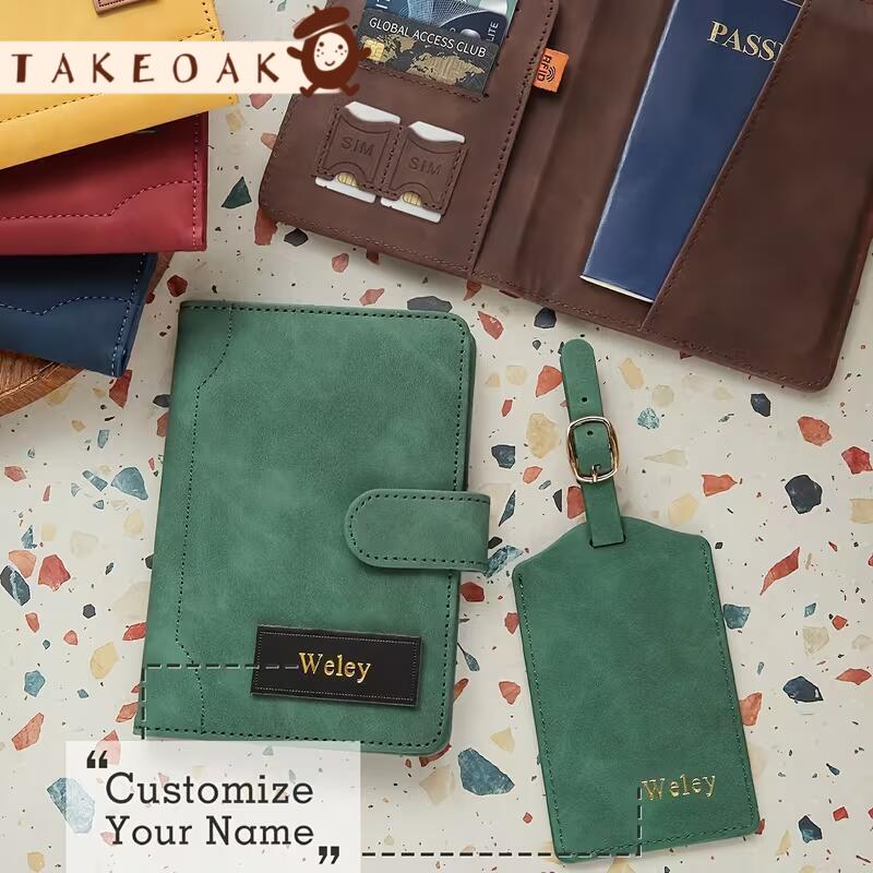 Travel Accessories Hong Kong - حافظة جواز سفر جلدية مخصصة بالاسم