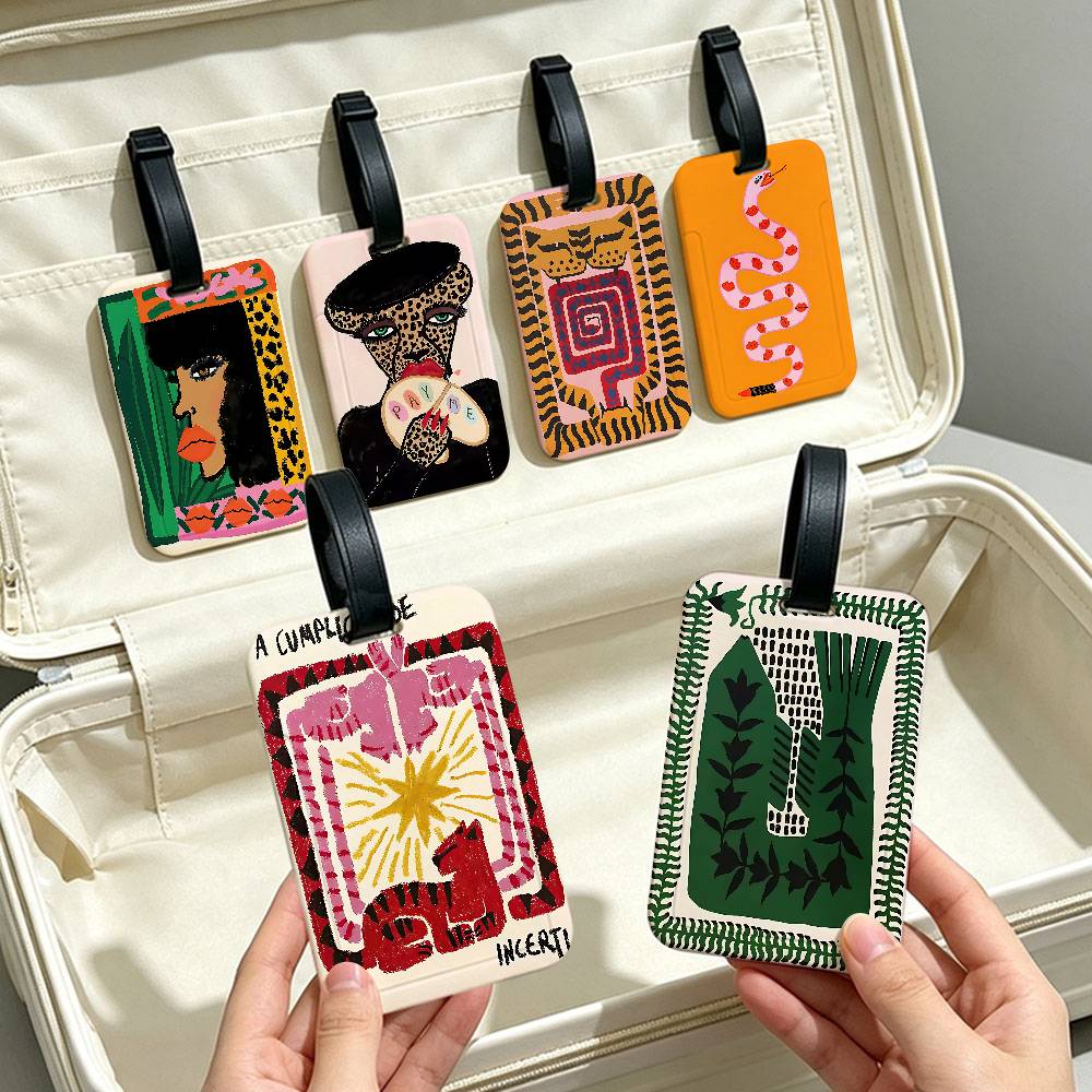 Travel Accessories Egypt - بطاقة تعريف أمتعة من البلاستيك PVC