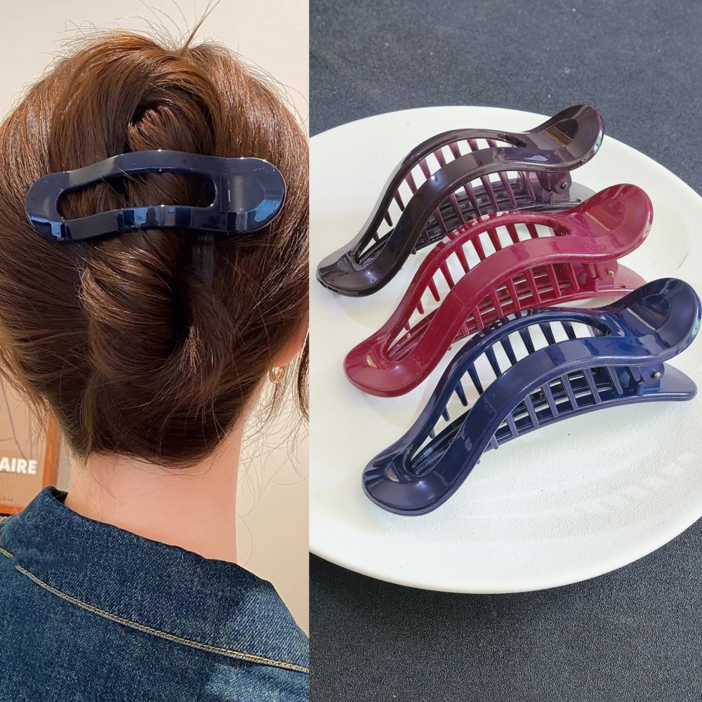 Travel Accessories For Elderly - مشابك شعر كبيرة مسطحة على شكل