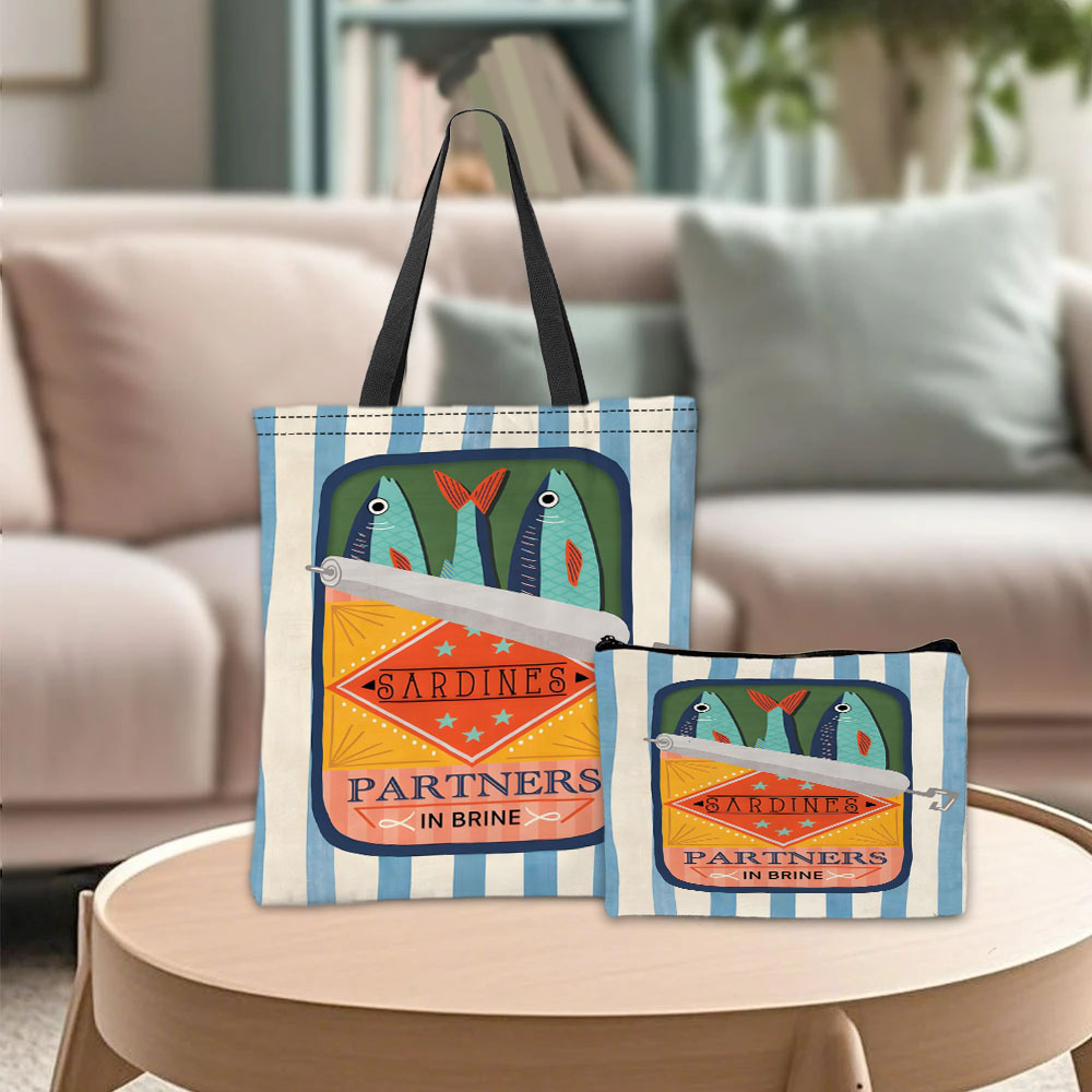 Travel Accessories Bag - حقيبة يد جرافيك من سردين بارتنرز،