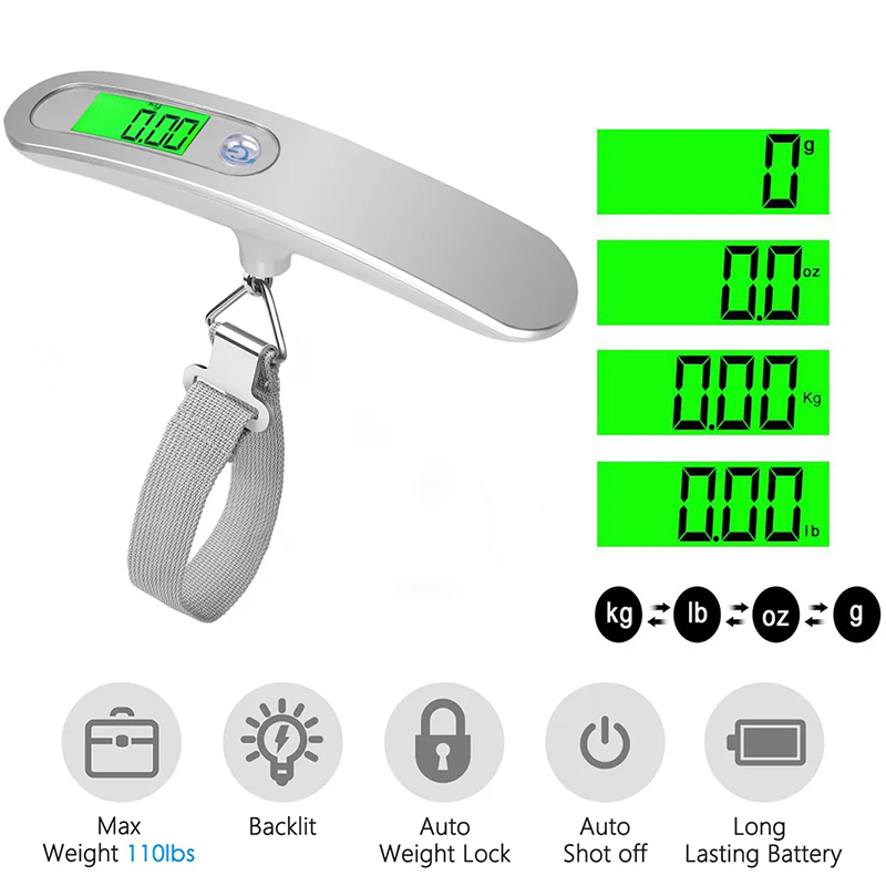 Luggage Scale Hanging - ميزان أمتعة إلكتروني معلق محمول 50