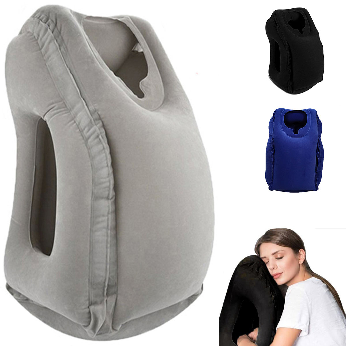 Travel Accessories For Long Haul Flights - وسادة سفر قابلة للنفخ، إكسسوارات سفر