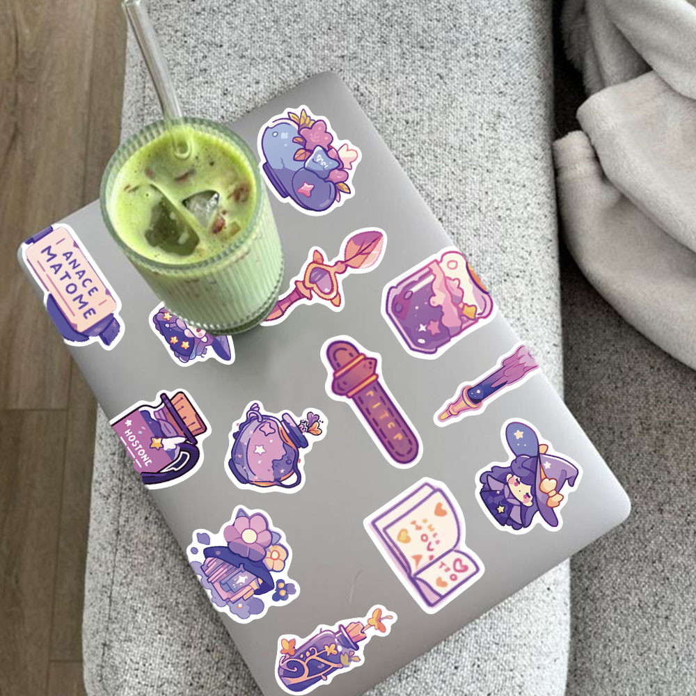 50 قطعة جرعة الساحرة السحرية ا - مراجعة Sticker Luggage Decorative وسعره