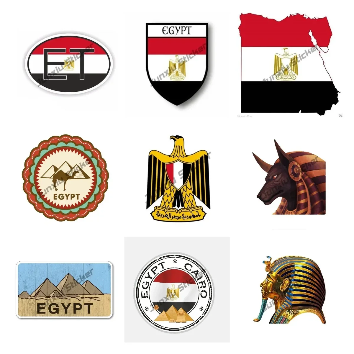 علم مصر ملصق لاصق لامع ورائع م - مراجعة Travel Accessories Egypt وسعره