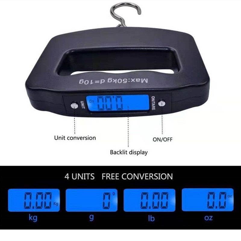 ميزان رقمي للصيد بسعة 50 كجم م - مراجعة Luggage Scale Hanging وسعره