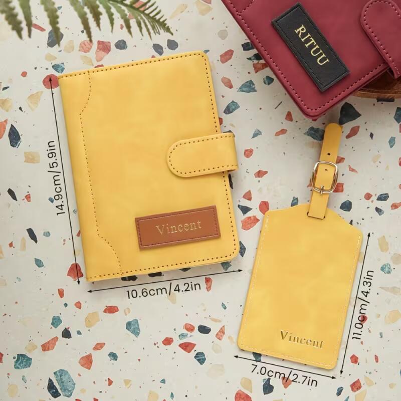 حافظة جواز سفر جلدية مخصصة بال - مراجعة Travel Accessories Hong Kong وسعره
