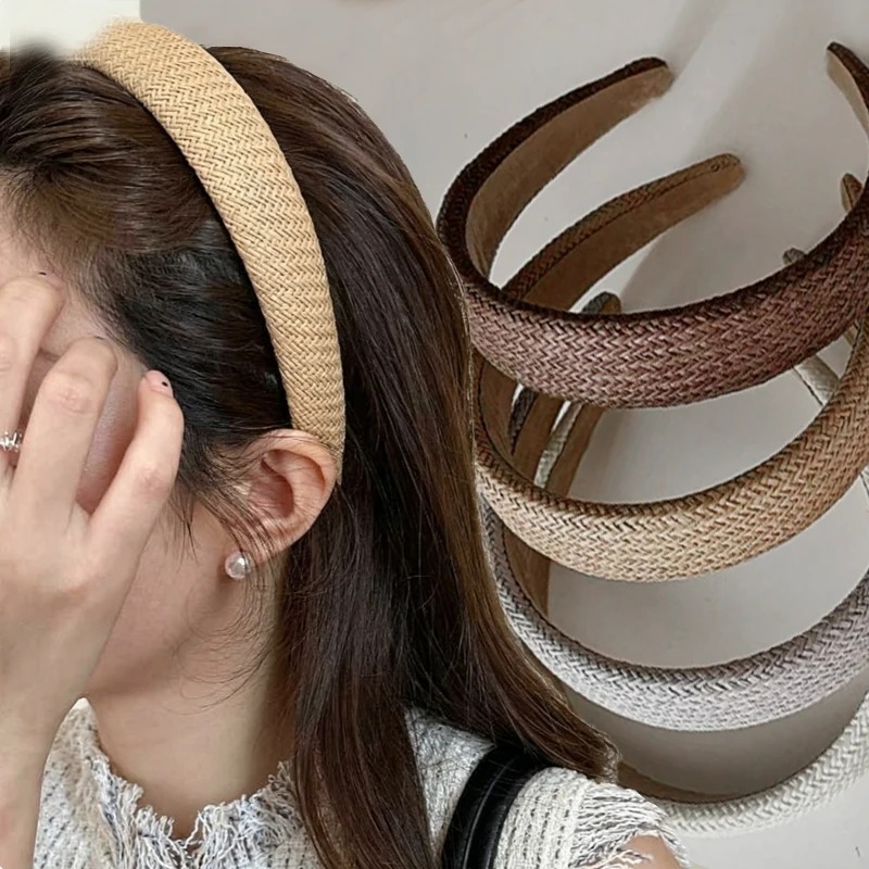 عصابة رأس منسوجة من القش بتصمي - مراجعة Travel Accessories For Elderly وسعره