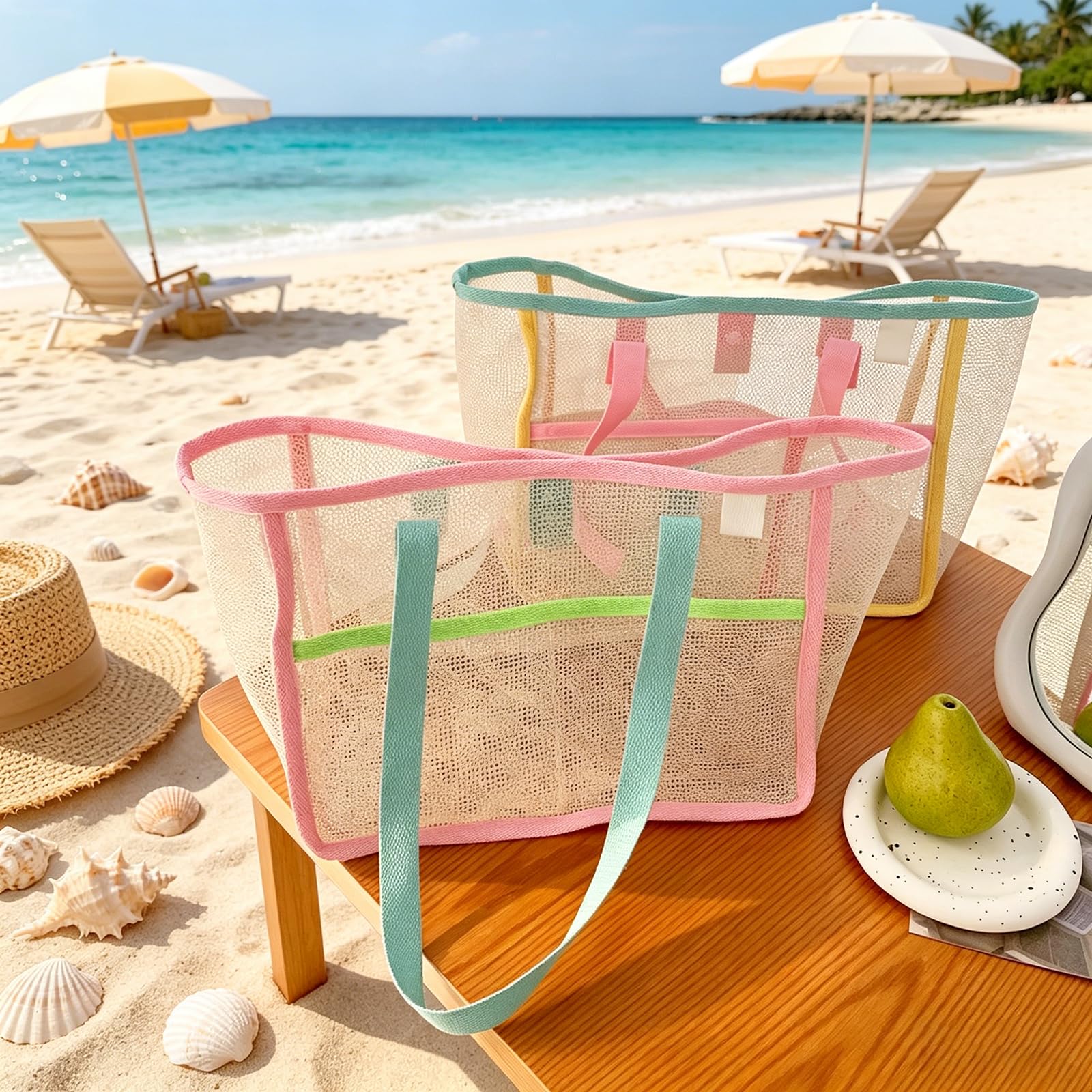 حقائب شاطئ نسائية ملونة قابلة  - مراجعة Travel Accessories Bag وسعره