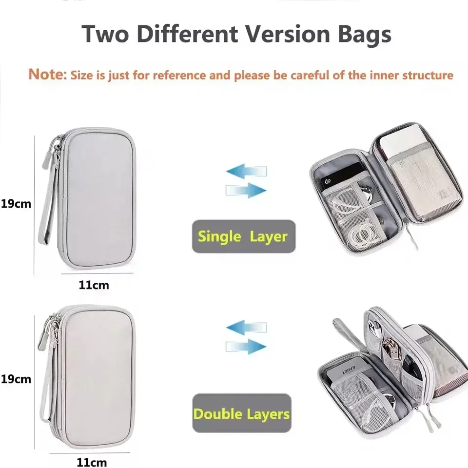 حقيبة كابلات للسفر، حقيبة تخزي - مراجعة Travel Accessories Bag وسعره
