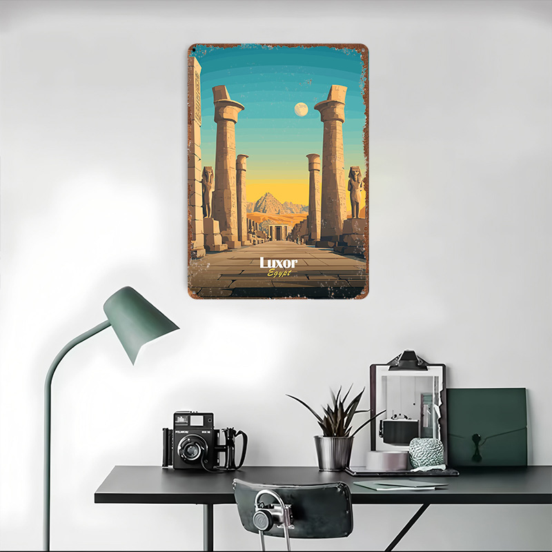 لوحة معدنية بتصميم لوكر مصر، ه - مراجعة Travel Accessories Egypt وسعره