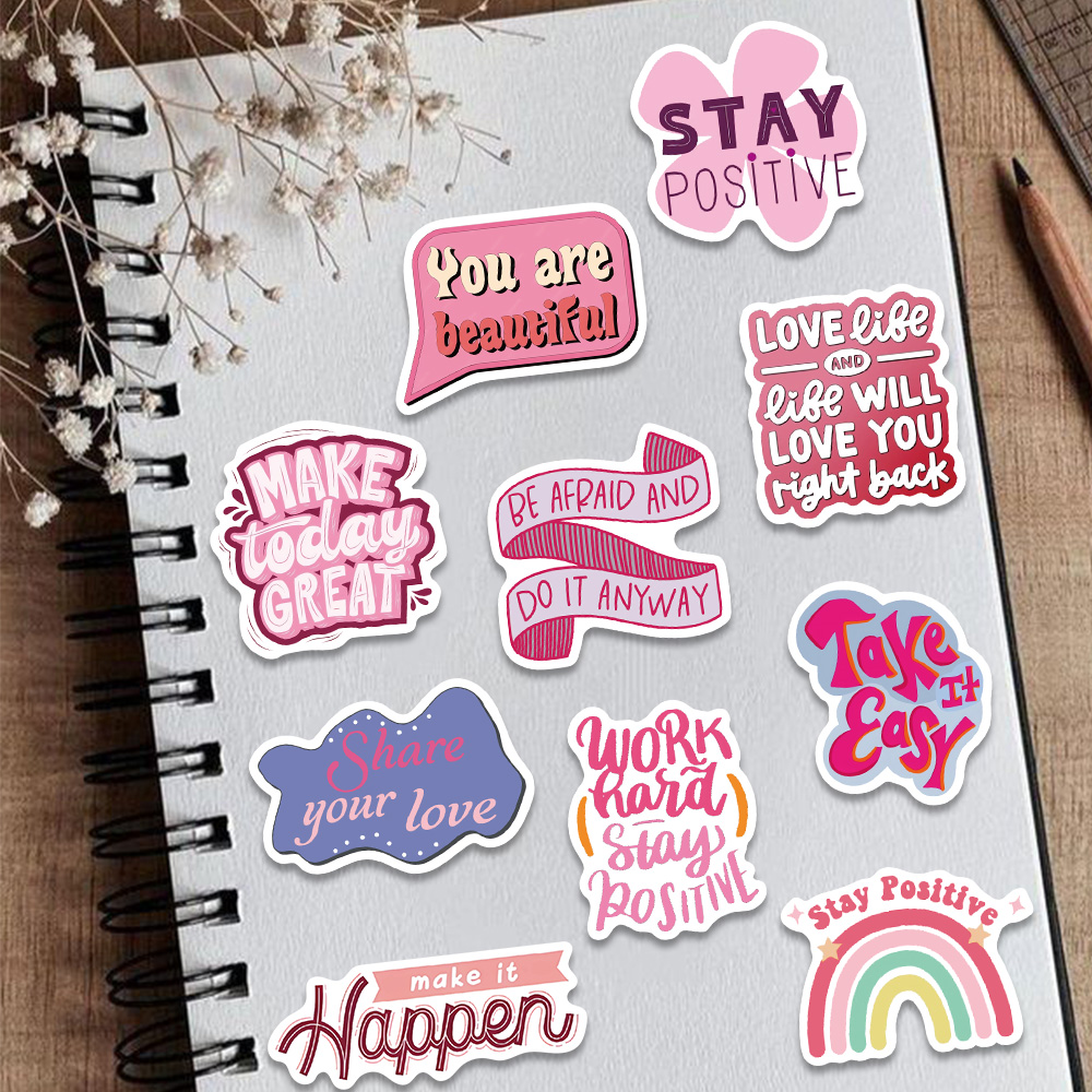 50 قطعة من ملصقات العبارات الو - مراجعة Sticker Luggage Decorative وسعره