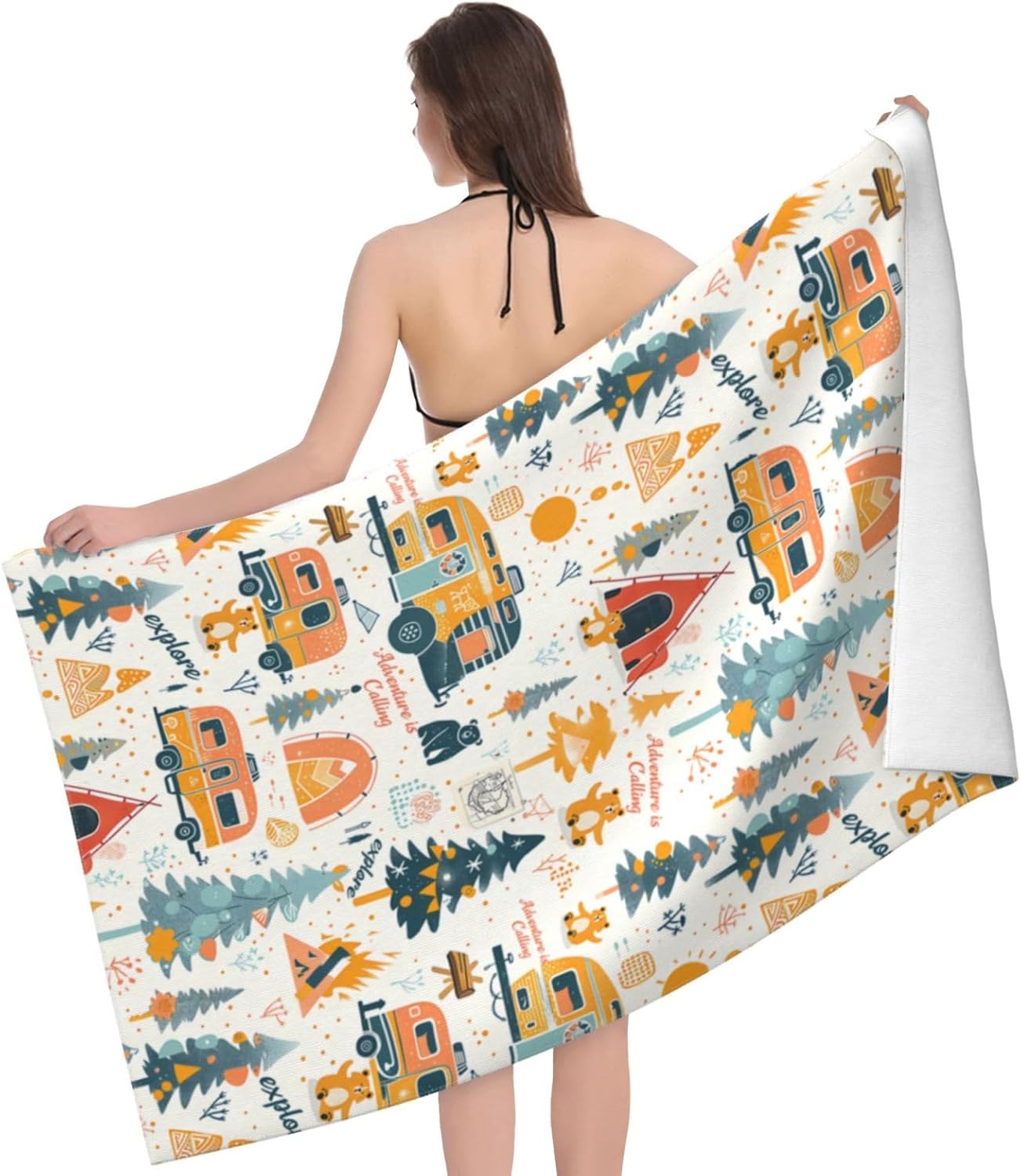 منشفة شاطئ للتخييم والمغامرات، - مراجعة Travel Towel Quick Dry وسعره