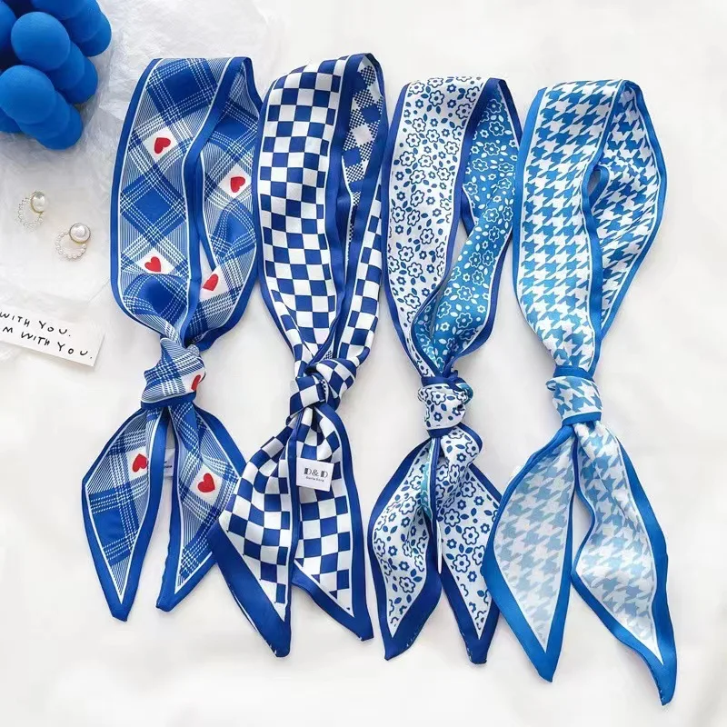 وشاح حريري أزرق كلاين جديد بنق - مراجعة Travel Accessories Neck وسعره