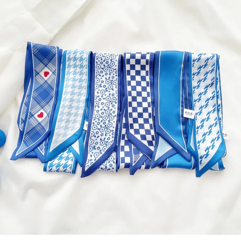 وشاح حريري أزرق كلاين جديد بنق - مراجعة Travel Accessories Neck وسعره